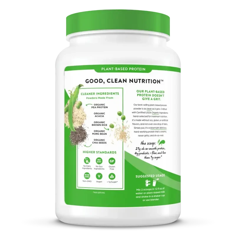 Organic Plant Protein Powder Vanilla Bean