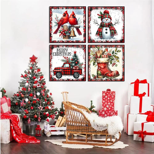 Christmas Diamond Art Wall Decor