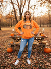 Leopard Plaid Pumpkin Sweatshirt