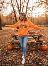 Leopard Plaid Pumpkin Sweatshirt