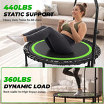 Green Quiet Mini Rebounder Trampoline