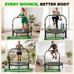 Green Quiet Mini Rebounder Trampoline